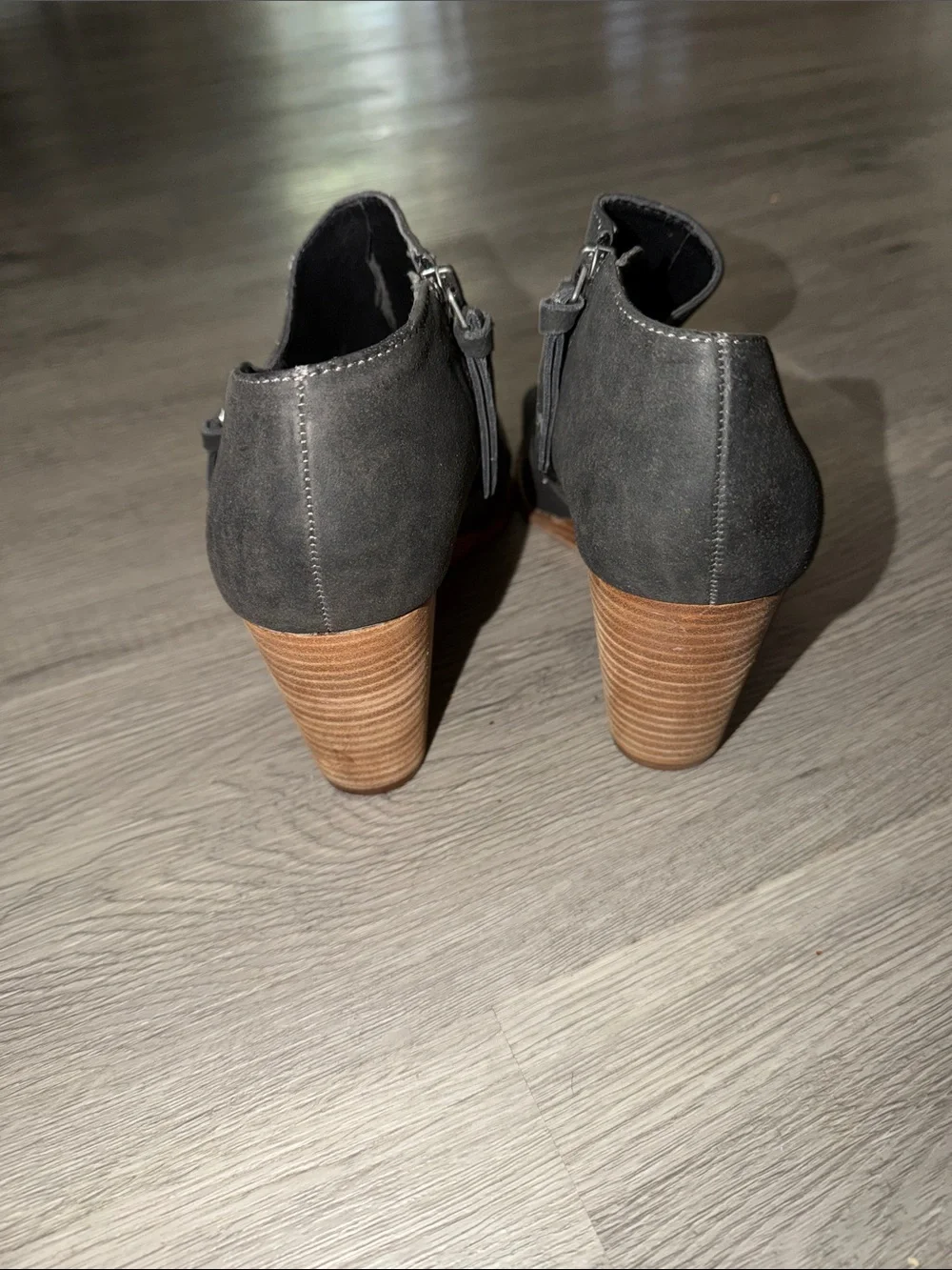 Jessica Simpson Peep-Toe Ankle Booties - Black Sz 10 EUC